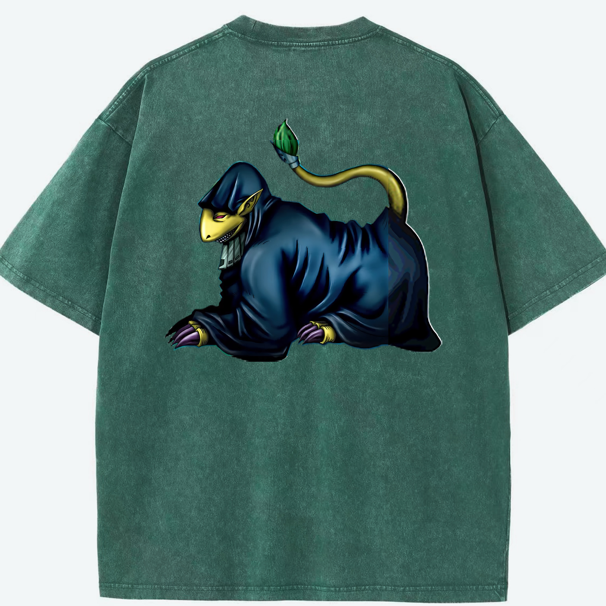 （画像用） 遊☆戯☆王 Yu-Gi-Oh! 綿100% ヴィンテージ風 半袖Tシャツ（背面プリント）